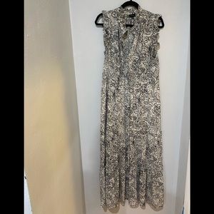 Who What Wear black and white maxi dress